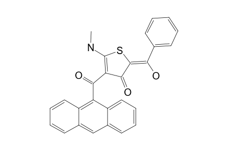 2-METHYLAMINO-3-(9-ANTHRACENOYL)-5-PHENYL-HYDROXYMETHYLEN-4,5-DIHYDRO-THIOPHENE-4-ONE