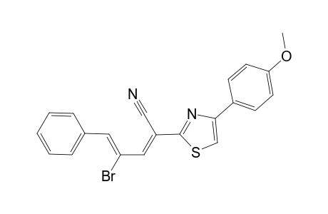 (2E,4Z)-4-bromanyl-2-[4-(4-methoxyphenyl)-1,3-thiazol-2-yl]-5-phenyl-penta-2,4-dienenitrile