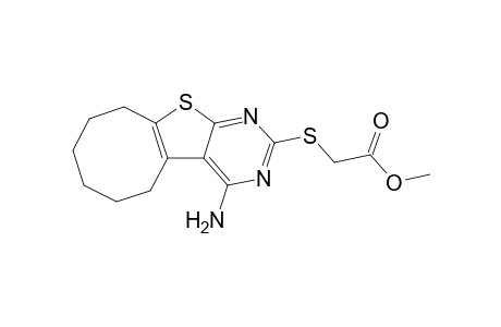 2-[(Methoxycarbonyl)methylthio]-5,6-(hexamethylene)-4-aminothieno[2,3-d]pyrimidine