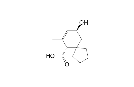 trans-9-hydroxy-7-methylspiro[4.5]dec-7-ene-6-carboxylic acid