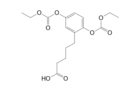 Benzenepentanoic acid, 2,5-bis[(ethoxycarbonyl)oxy]-