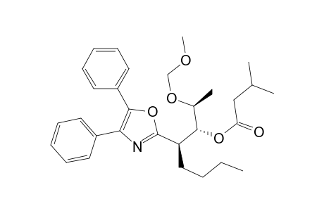 (+)-(1R,2R,3S)-2-(1-n-Butyl-2-isobutylcarbonyloxy-3-methoxymethoxybutyl)-4,5-diphenyloxazole