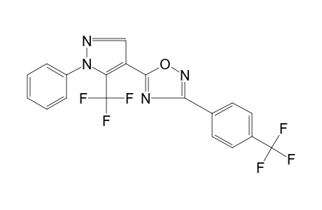 5-[1-PHENYL-5-(TRIFLUOROMETHYL)PYRAZOL-4-YL]-3-(alpha,alpha,alpha-TRIFLUORO-p-TOLYL)-1,2,4-OXADIAZOLE
