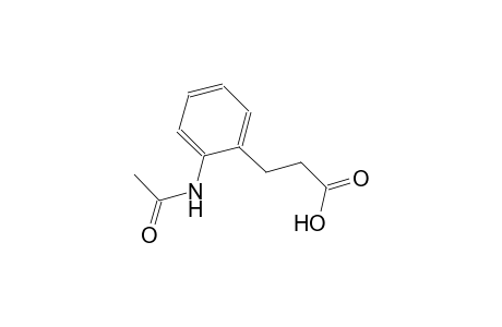 3-[2-(acetylamino)phenyl]propanoic acid