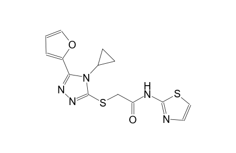 acetamide, 2-[[4-cyclopropyl-5-(2-furanyl)-4H-1,2,4-triazol-3-yl]thio]-N-(2-thiazolyl)-
