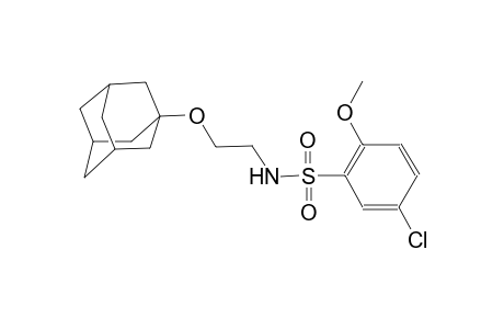 benzenesulfonamide, 5-chloro-2-methoxy-N-[2-(tricyclo[3.3.1.1~3,7~]dec-1-yloxy)ethyl]-