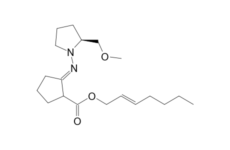 (2S) 2-(Methoxymethyl)-1-{[2'-(2"-heptenyloxycarbonyl)cyclopentylidene]amino}pyrrolidine