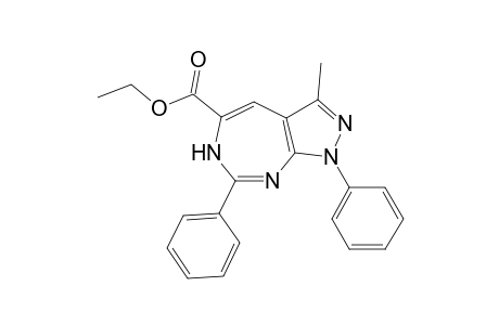 1,7-Diphenyl-3-methyl-5-(ethoxycarbonyl)pyrazolo[3,4-d][1,3]diazepine