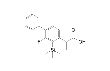 2-(2-Fuoro-3-trimethylsilyl-4-biphenylyl)propanoic acid