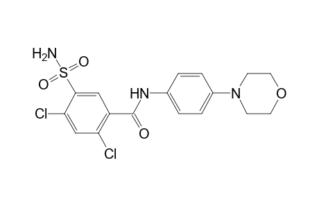 benzamide, 5-(aminosulfonyl)-2,4-dichloro-N-[4-(4-morpholinyl)phenyl]-