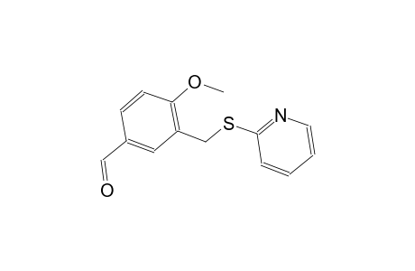 4-methoxy-3-[(2-pyridinylsulfanyl)methyl]benzaldehyde