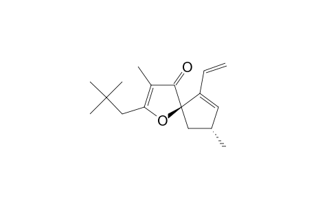 1-Oxaspiro[4.4]nona-2,6-dien4-one,2-(2,2-dimethylpropyl)-6-ethenyl-3,8-dimethyl-, (5R,trans)-