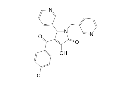 4-(4-chlorobenzoyl)-3-hydroxy-5-(3-pyridinyl)-1-(3-pyridinylmethyl)-1,5-dihydro-2H-pyrrol-2-one