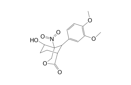 9-(3,4-Dimethoxyphenyl)-6-hydroxy-5-nitro-3-oxabicyclo[3.3.1]-nonan-2-one