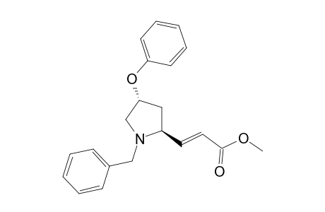(2S,4R)-(N-BENZYL)-2-[(E)-METHOXYCARBONYL-ETHENYL]-4-PHENOXY-PYRROLIDINE