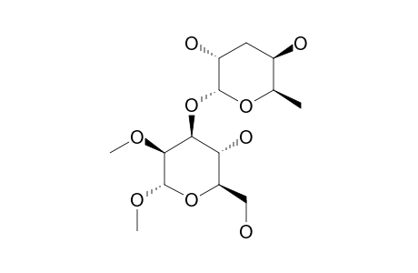 METHYL-3-O-(3,6-DIDEOXY-ALPHA-D-XYLO-HEXOPYRANOSYL)-2-O-METHYL-ALPHA-D-MANNOPYRANOSIDE