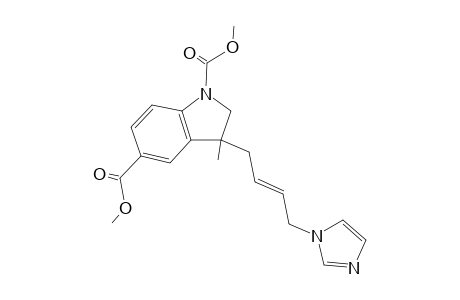 3-((E)-4-Imidazol-1-ylbut-2-enyl)-3-methyl-2,3-dihydroindole-1,5-carboxylic acid dimethyl ester