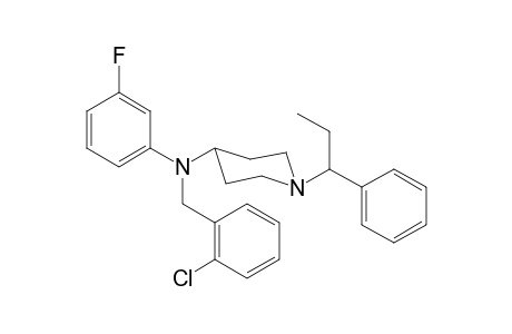 N-2-Chlorobenzyl-N-3-fluorophenyl-1-(1-phenylpropyl)piperidin-4-amine