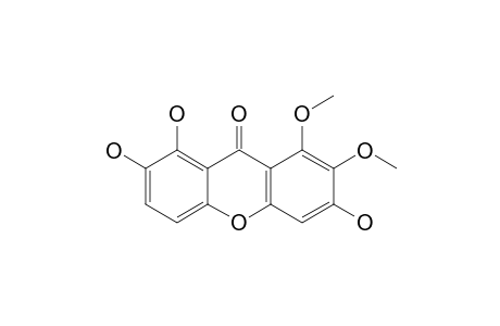 PRUNIFLORONE_O;1,2-DIMETHOXY-3,7,8-TRIHYDROXYXANTHONE