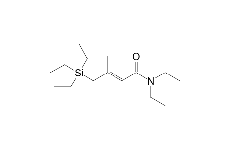 (E)-N,N-Diethyl-3-methyl-4-(triethylsilyl)-2-butenamide