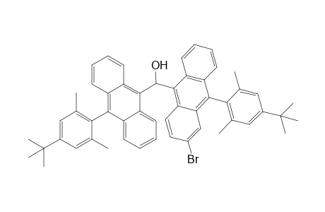 [3-Bromo-10-(4-t-butyl-2,6-dimethylphenyl)-9-anthryl][10-(4-t-butyl-2,-dimethylphenyl)-9-anthryl]methanol