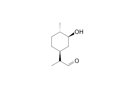 (+)-(2RS,1'S,3'S,4'S)-2-(3'-hydroxy-4'-methyl-cyclohexyl)propanal