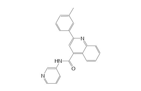 2-(3-methylphenyl)-N-(3-pyridinyl)-4-quinolinecarboxamide