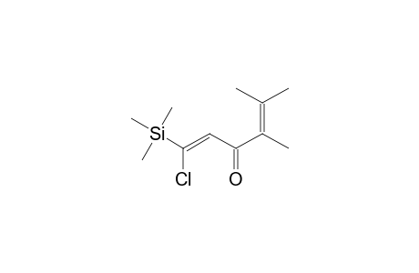 1,4-Hexadien-3-one, 1-chloro-4,5-dimethyl-1-(trimethylsilyl)-