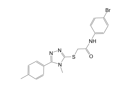 N-(4-bromophenyl)-2-{[4-methyl-5-(4-methylphenyl)-4H-1,2,4-triazol-3-yl]sulfanyl}acetamide