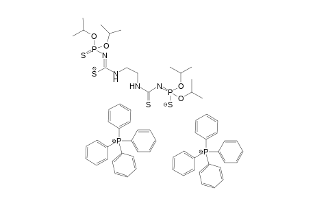 Tetraphenylphosphonium (Z)-N'-(diisopropoxyphosphorothioyl)-N-(2-(3-(diisopropoxysulfido-lambda5-phosphaneylidene)thioureido)ethyl)carbamimidothioate