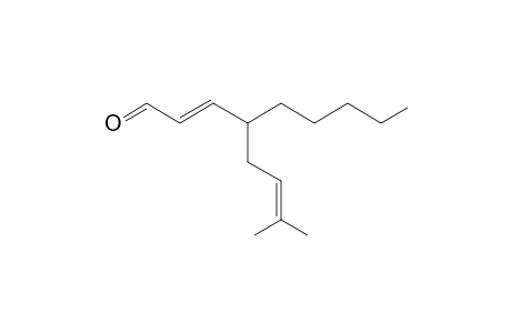 (E)-4-(3-Methylbut-2-en-1-yl)non-2-enal