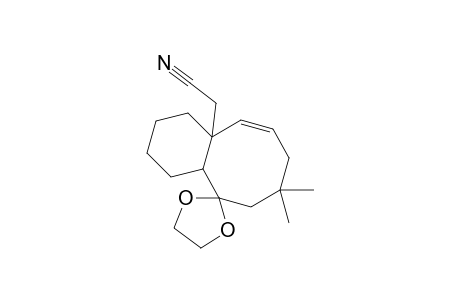 Spiro[benzocyclooctene-5(1H),2'-[1,3]dioxolane], 2,3,4,4a,6,7,8,10a-octahydro-10a-(isocyanomethyl)-7,7-dimethyl-, trans-