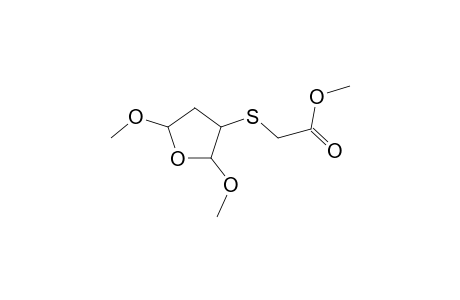 Acetic acid, 2-[(tetrahydro-2,5-dimethoxy-3-furanyl)thio]-, methyl ester
