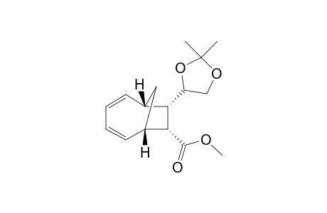 8.alpha.-(S)-2,2-Dimethyl-1,3-dioxolanyl)-7.alpha.-methoxycarbonyl-(1H.beta.,6H.beta.)-bicyclo[4.2.1]nona-2,4-diene