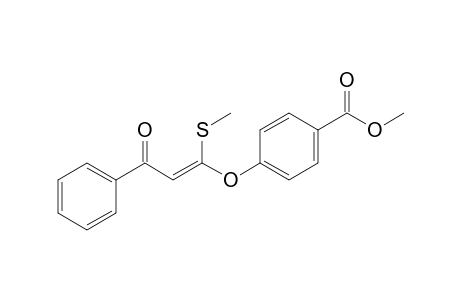 3-(Methylthio)-3-(4-methoxycarbonylphenoxy)-1-phenylprop-2-en-1-one