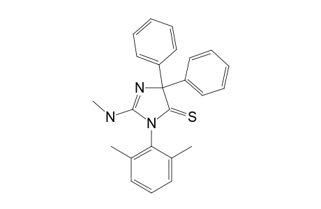 3-(2,6-dimethylphenyl)-2-methylamino-5,5-di(phenyl)imidazole-4-thione