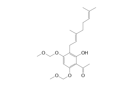 4,6-Dimethoxymethoxy-2-hydroxy-3-(1'-geranyl)-4-geranylacetophenone