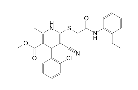 3-pyridinecarboxylic acid, 4-(2-chlorophenyl)-5-cyano-6-[[2-[(2-ethylphenyl)amino]-2-oxoethyl]thio]-1,4-dihydro-2-methyl-, methyl ester