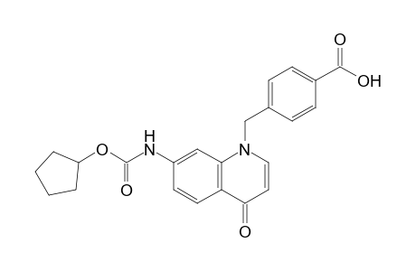 4-(7-Cyclopentyloxycarbonylmino-4-oxo-1,4-dihydro-1-quinolylmethyl)benzoic acid