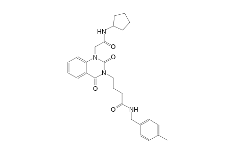 4-(1-[2-(cyclopentylamino)-2-oxoethyl]-2,4-dioxo-1,4-dihydro-3(2H)-quinazolinyl)-N-(4-methylbenzyl)butanamide