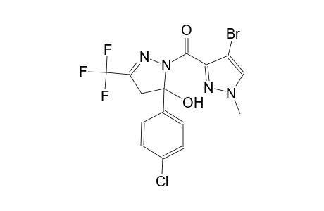 1-[(4-bromo-1-methyl-1H-pyrazol-3-yl)carbonyl]-5-(4-chlorophenyl)-3-(trifluoromethyl)-4,5-dihydro-1H-pyrazol-5-ol