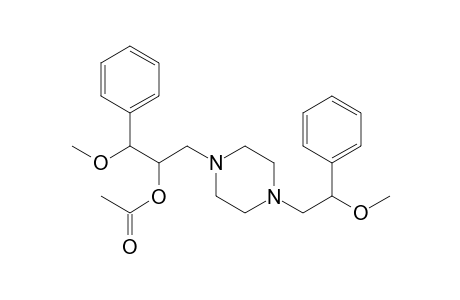 4-(2-Methoxy-2-phenylethyl)-1-(2-acetoxy-3-methoxy-3-phenylpropyl)piperazine