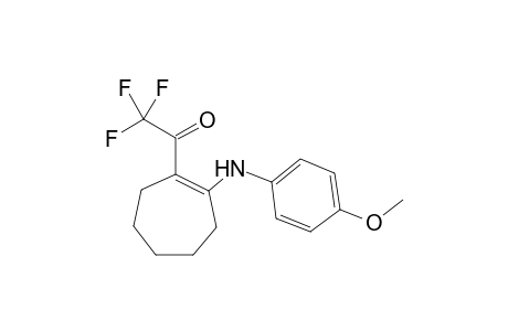 2-Trifluoroacetyl-1-(4-methoxyphenylamino)-cycloheptene