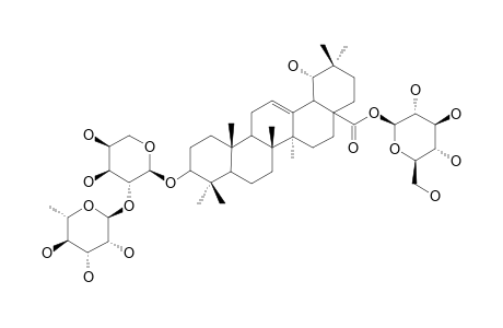 LATIFOLOSIDE-B;3-O-[ALPHA-L-RHAMNOPYRANOSYL-(1->2)]-ALPHA-L-ARABINOPYRANOSYL-SIARESINOLIC-ACID-28-O-BETA-D-GLUCOPYRANOSIDE