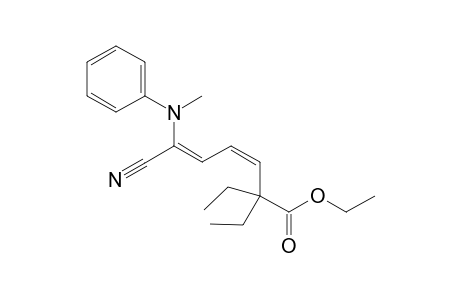 (Z)-Ethyl 7-cyano-3-ethyl-7-(N-methylanilino)hepta-4,6-diene-3-carboxylate