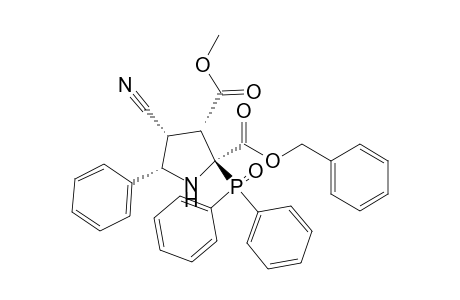 (2.alpha.,3.alpha.,4.alpha.,5.alpha.)-(+-)-3-Methyl 2-phenylmethyl 4-cyano-2-(diphenyl-phosphinoyl)-5-phenyl-2,3-pyrrolidinedicarboxylate