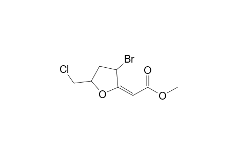 (2E)-2-[3-bromo-5-(chloromethyl)-2-oxolanylidene]acetic acid methyl ester