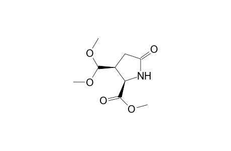 Methyl (2R,3S)-(-)-5-Oxo-3-(dimethoxymethyl)-2-pyrrolidinecarboxylate