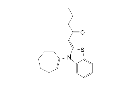 2-(butyrylmethylene)-N-(cyclohept-1-enyl)-2,3-dihydro-1,3-benzothiazole