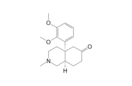 cis-4a-(2,3-Dimethoxyphenyl)-2-methyl-6-oxo-1,2,3,4,4a,5,6,7,8,8a-decahydroisoquinoline